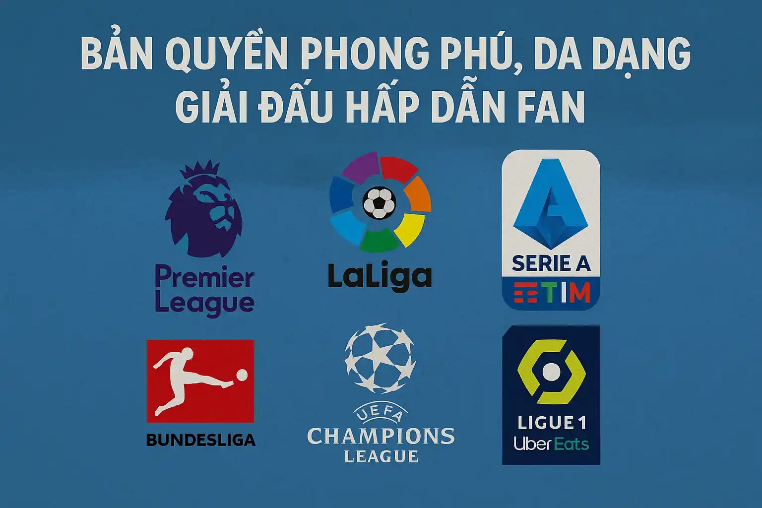 Bản quyền phong phú, đa dạng giải đấu hấp dẫn fan