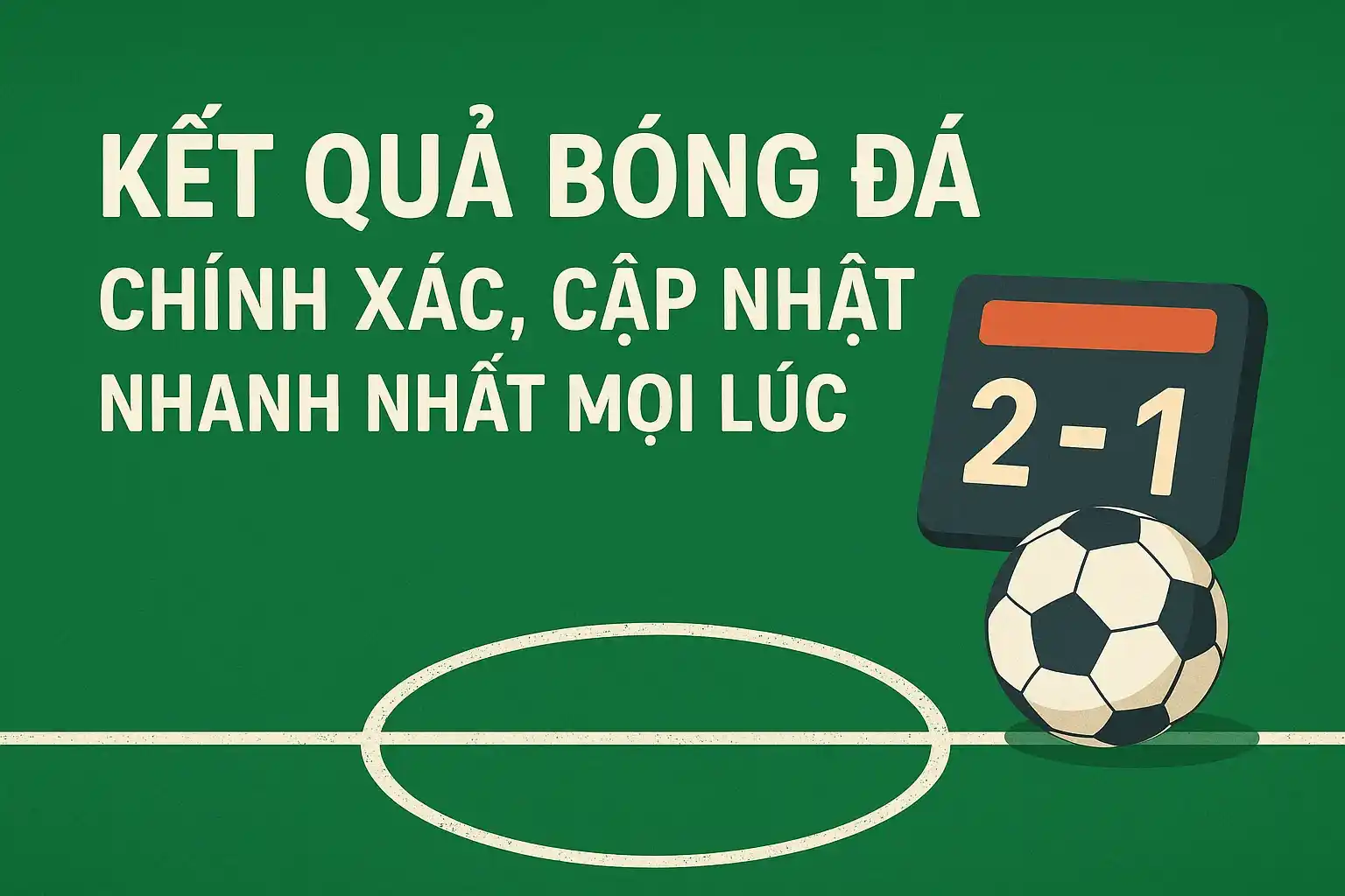 Kết quả bóng đá chính xác, cập nhật nhanh nhất mọi lúc